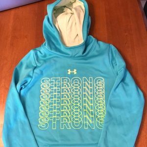 Under armor girls youth large sweatshirt